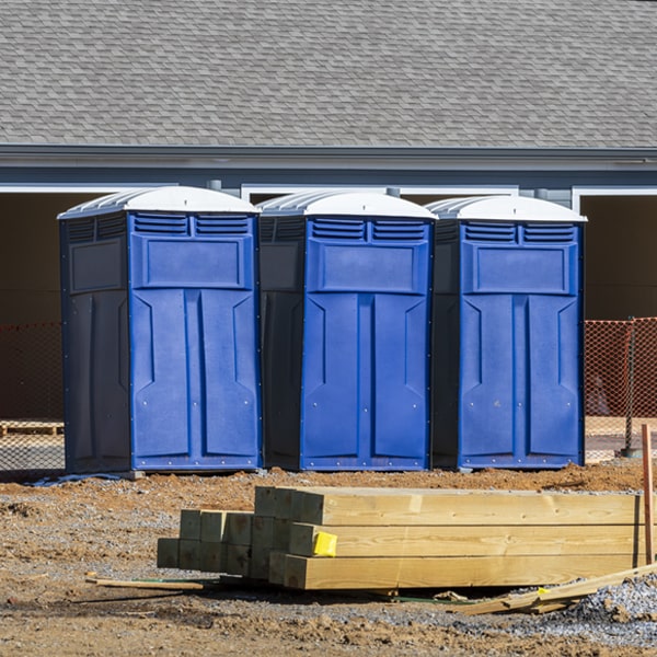 what is the expected delivery and pickup timeframe for the portable toilets in Sorrento Florida